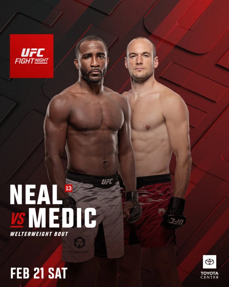 Джефф Нил - Урош Медич (UFC Houston 22.02.2026) 2 смотреть фильм онлайн