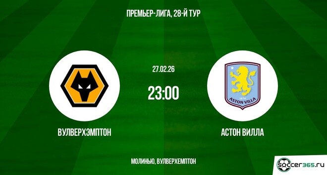 Вулверхэмптон - Астон Вилла 27.02.2026 2 фильм