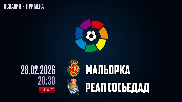 Мальорка - Реал Сосьедад 28.02.2026 концовка