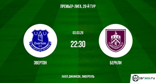 Фильм Эвертон - Бёрнли 03.03.2026 смотреть онлайн бесплатно полностью