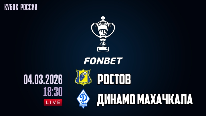 Ростов - Динамо Мх 04.03.2026 смотреть на русском