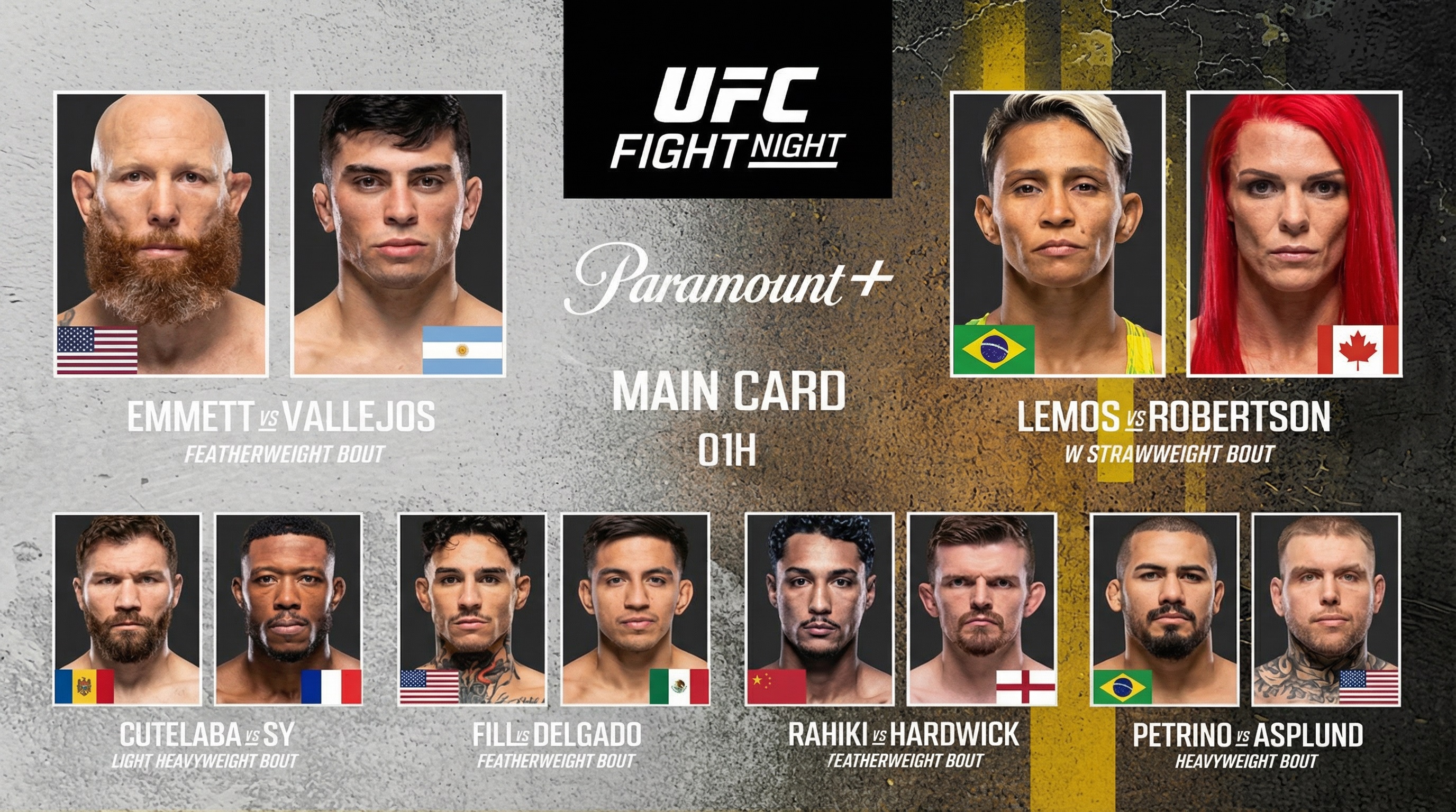 Смотреть кино UFC Fight Night 269 / UFC Vegas 114: Прямая трансляция (15.03.2026) 2