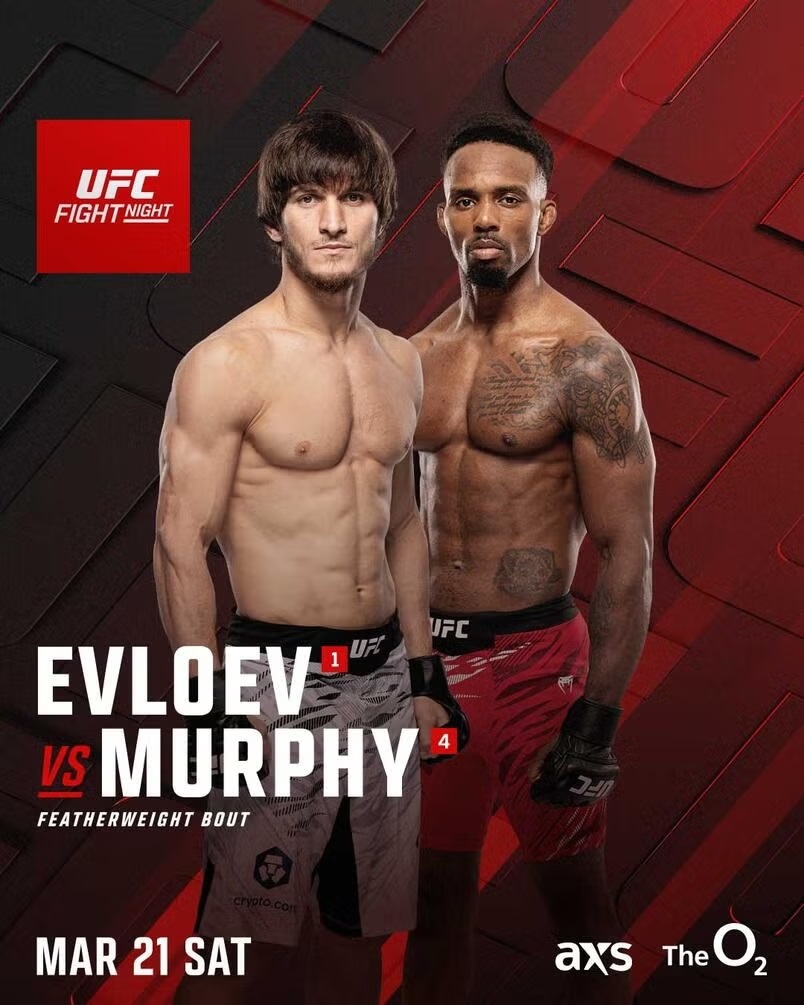 Мовсар Евлоев - Лерон Мёрфи (UFC London 22.03.2026) 2 смотреть онлайн