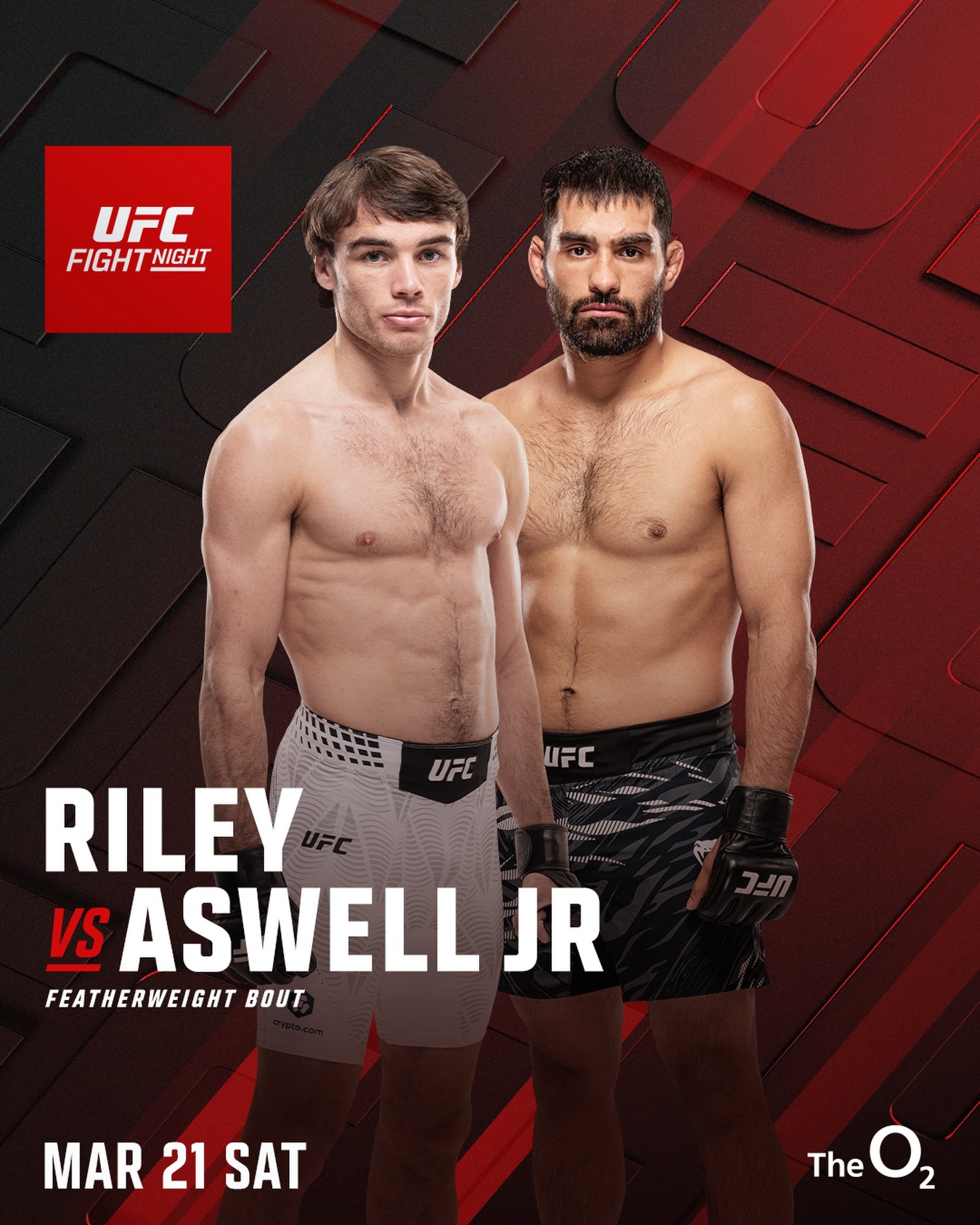 Люк Райли - Майкл Асвелл (UFC London 22.03.2026) смотреть онлайн