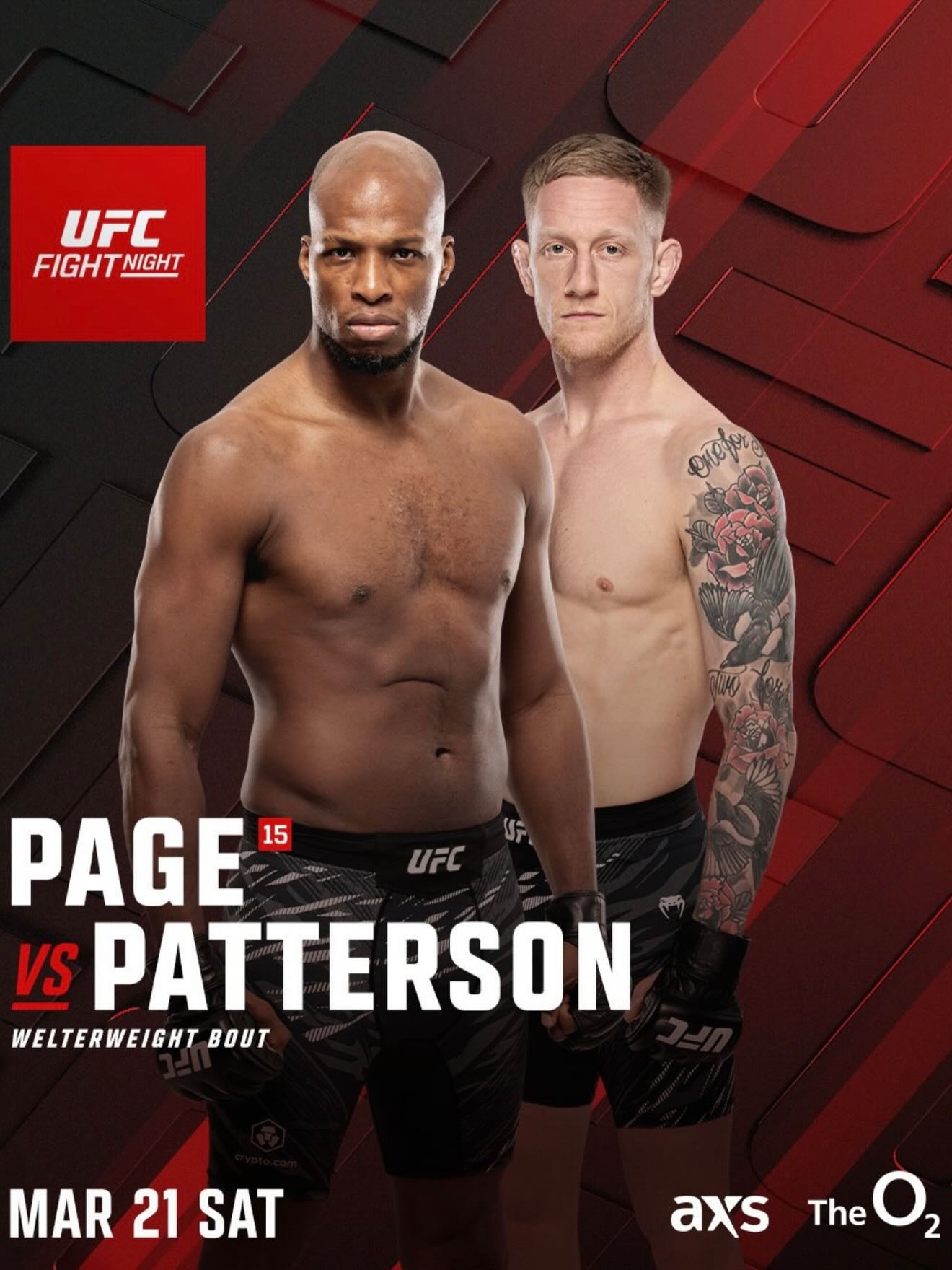 Майкл Пейдж - Сэм Паттерсон (UFC London 22.03.2026) 2 (, Англия) смотреть онлайн