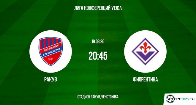 Ракув - Фиорентина 19.03.2026 2 в хорошем качестве