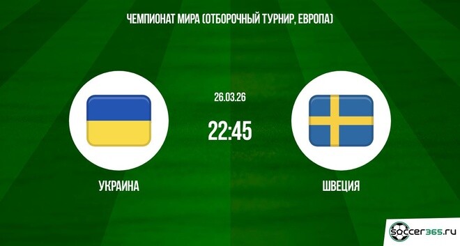 Украина - Швеция 26.03.2026 2 саундтрек