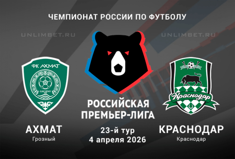 Смотреть фильм Ахмат - Краснодар 04.04.2026 бесплатно