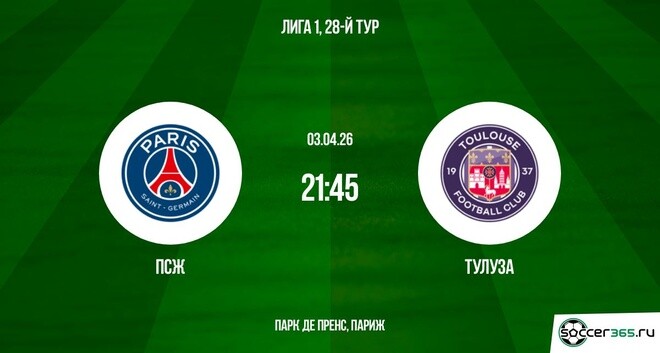Видео ПСЖ - Тулуза 03.04.2026 фильм смотреть
