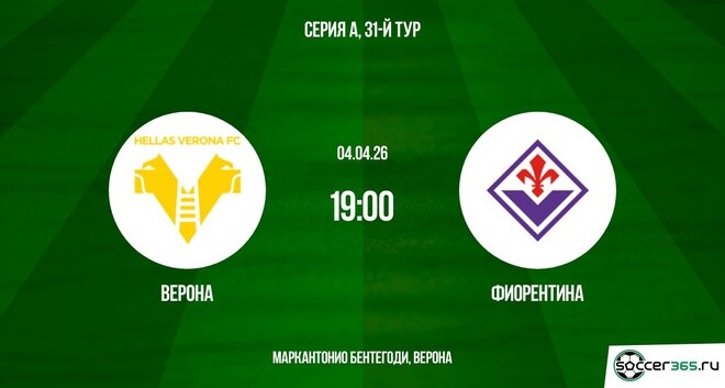 Видео фильма Верона - Фиорентина 04.04.2026