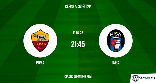 Рома - Пиза 10.04.2026 фильм видео смотреть бесплатно