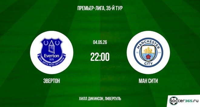 Смотреть Эвертон - Ман Сити 04.05. 2 на русском онлайн полностью | 2026