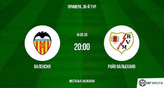 Валенсия - Райо Вальекано 14.05. смотреть бесплатно полностью на русском | 2026