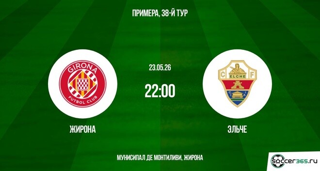 Фильм Жирона - Эльче 23.05. (2026) смотреть онлайн бесплатно
