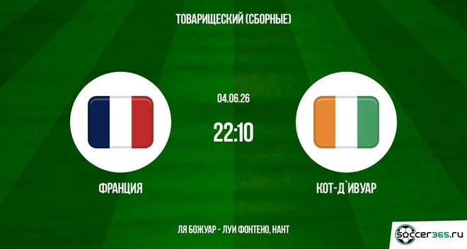 Смотреть Франция - Кот-д Ивуар 04.06. 2 бесплатно в хорошем качестве | 2026