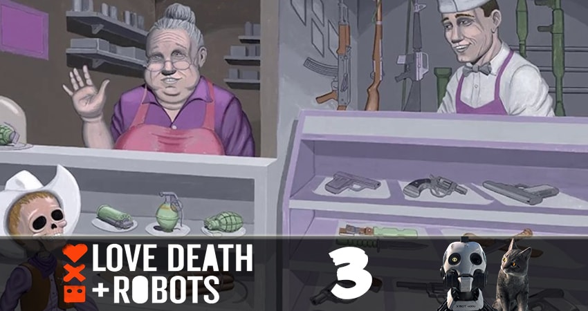 Смотреть сериал Любовь, смерть и роботы (Love, Death and Robots) (1 сезон, 1-18,19,20 серия) на планшете
